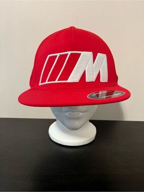 NWOT BMW M3 Hat Red L/XL Flexfit